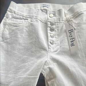 BEVY FLOG Women's White Jeans